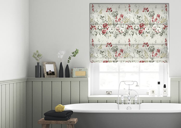Wild Meadow, Ruby - Twist&Fit Roman Blind - Image 3